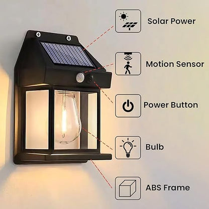 Solar Light Outdoor Wall Light - Durable ABS, Weatherproof, Energy-Efficient