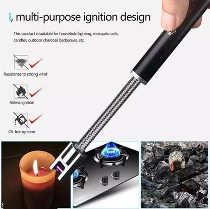 Gas Lighter Stick Camping BBQ Arc Lighter