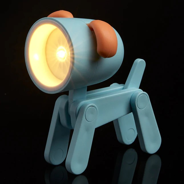 Wooden Mini Dog Night Light - LED Battery Powered